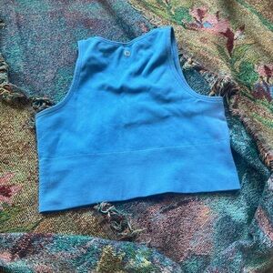 Blue Sleeveless Women's Top